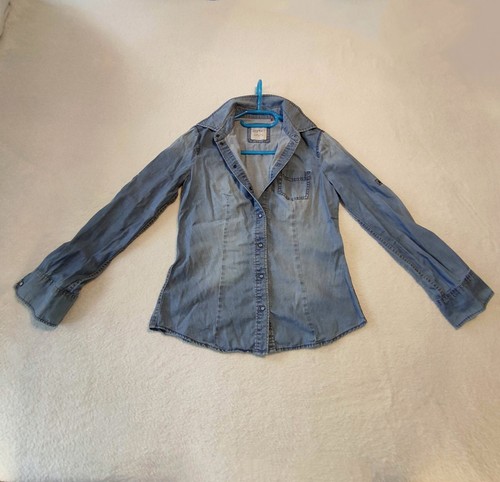 Jeans hemd tailliert - jeans, hemd,