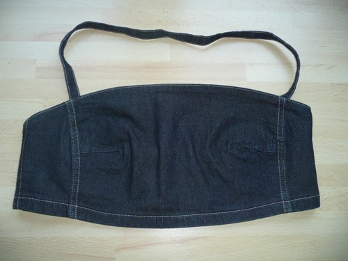 Comma neckholder bustier top - neckholder,