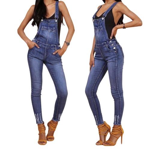 Damen latzjeans jeans - jeans, hose