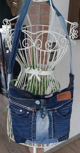 Damen umhängetasche upcycling - damen,