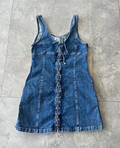 Bdg damen jeans trägerkleid - jeans,