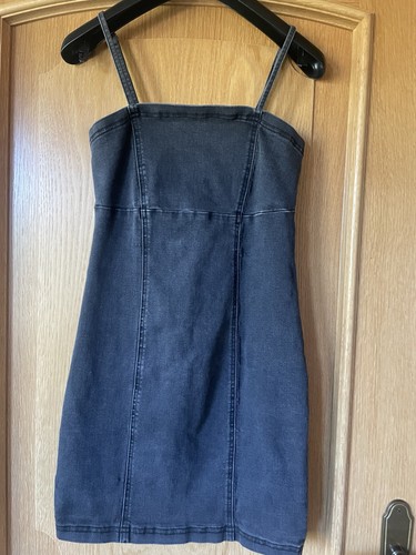 Jeanskleid,Damen,schwarz,Träg