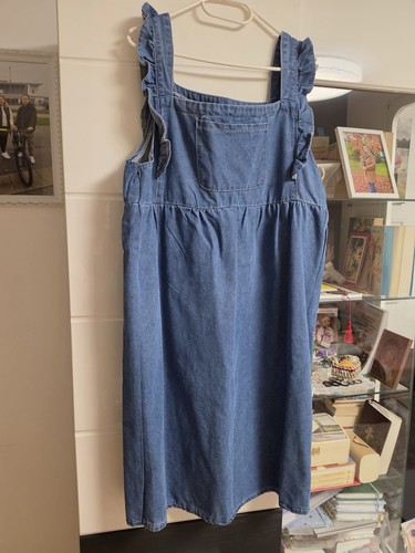 Damen jeanskleid trägerkleid - jeanskleid,