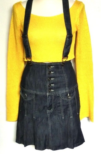 Jeansrock faltenrock jeans - jeansrock,