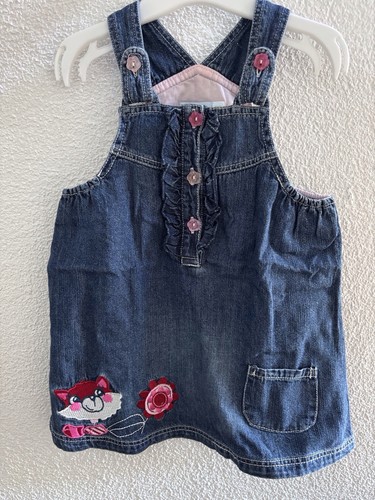 Süßes jeans trägerkleid - jeans-trägerkleid, gr
