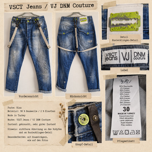 Vsct dnm couture jeans - couture, w30