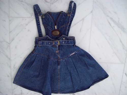 Jeans rock mit latz - mit,