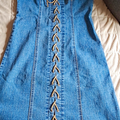 Damen jeans trägerkleid denim - jeans-trägerkleid,