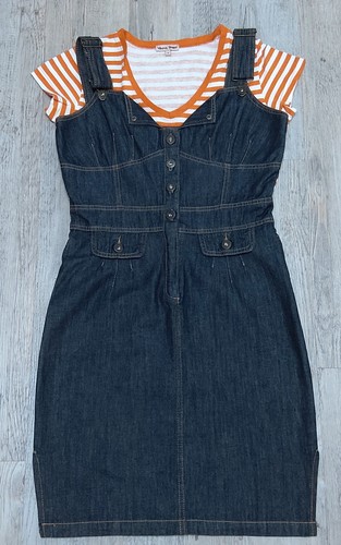Jeans trägerkleid t shirt - trägerkleid, t-shirt