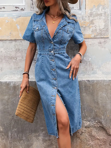 Damen kleid jeanskleid - damen,